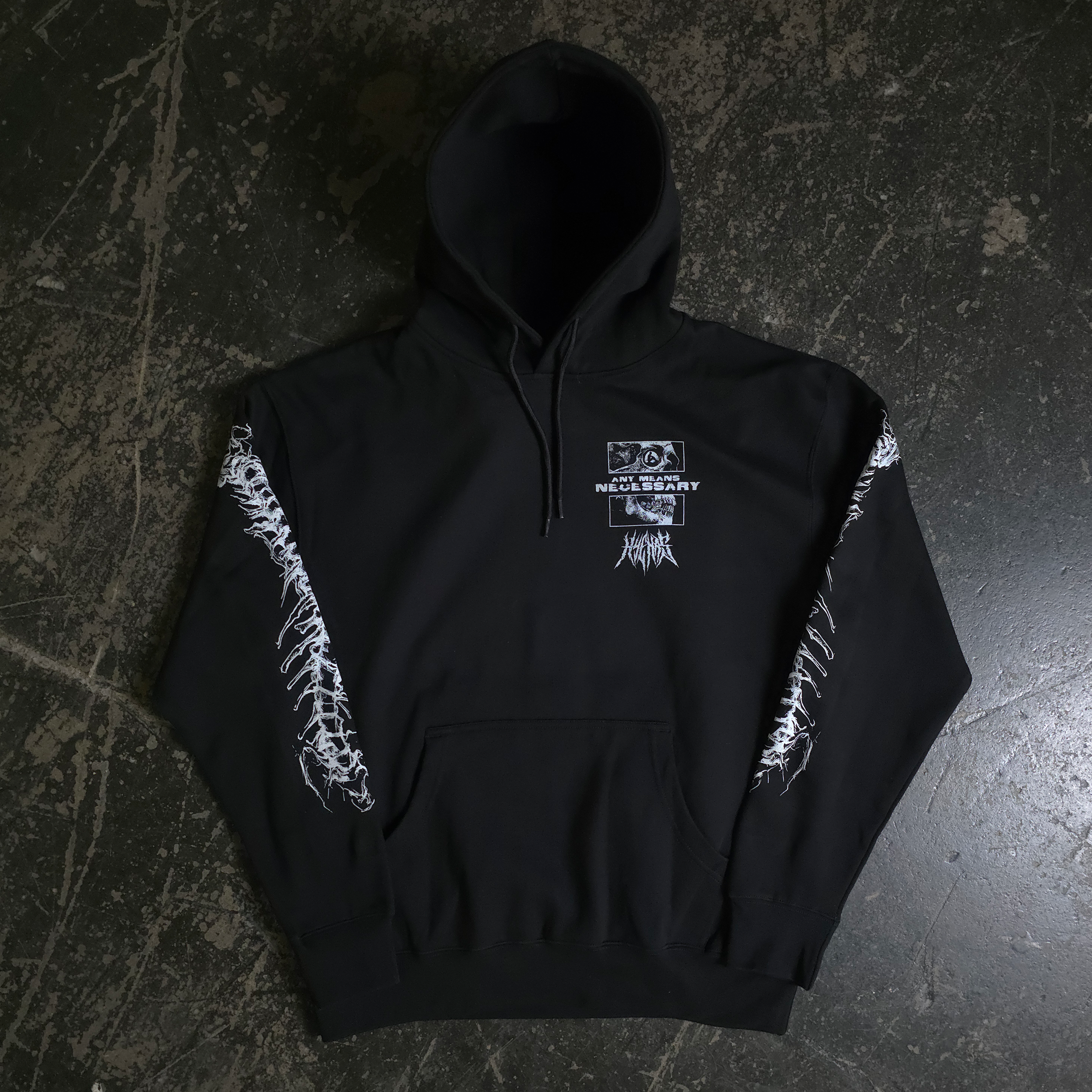 Are We Even Alive プルオーバーフーディー ブラック