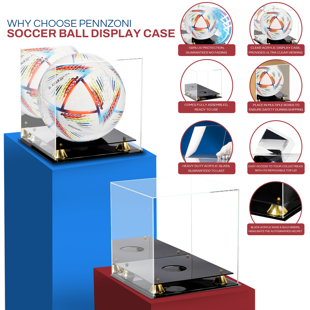 アクリル製サッカーボールディスプレイケース