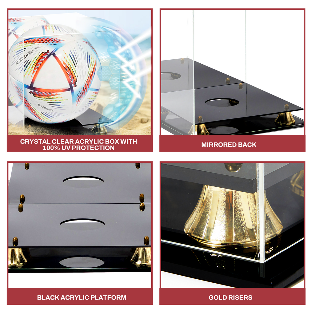 アクリル製サッカーボールディスプレイケース