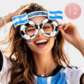 12PCS - World Cup Argentina Soccer Novelty Party Glasses