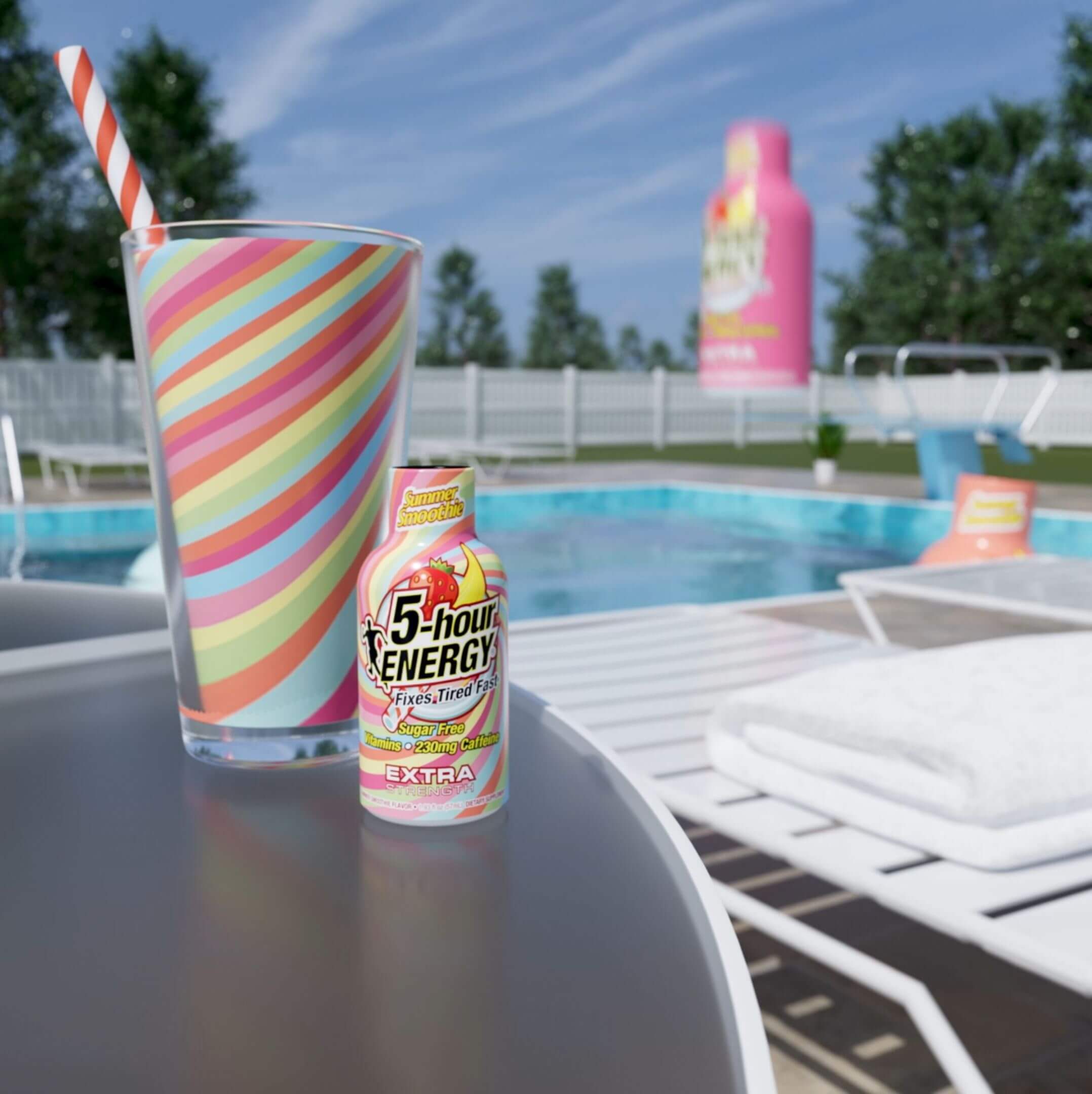 5-hour ENERGY エクストラストレングスショット サマースムージー味 1.93液量オンス 24本入り